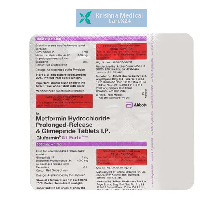 Gluformin G1 Forte Tablet