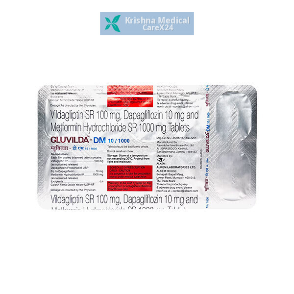 Gluvilda DM 10/1000 Tablet