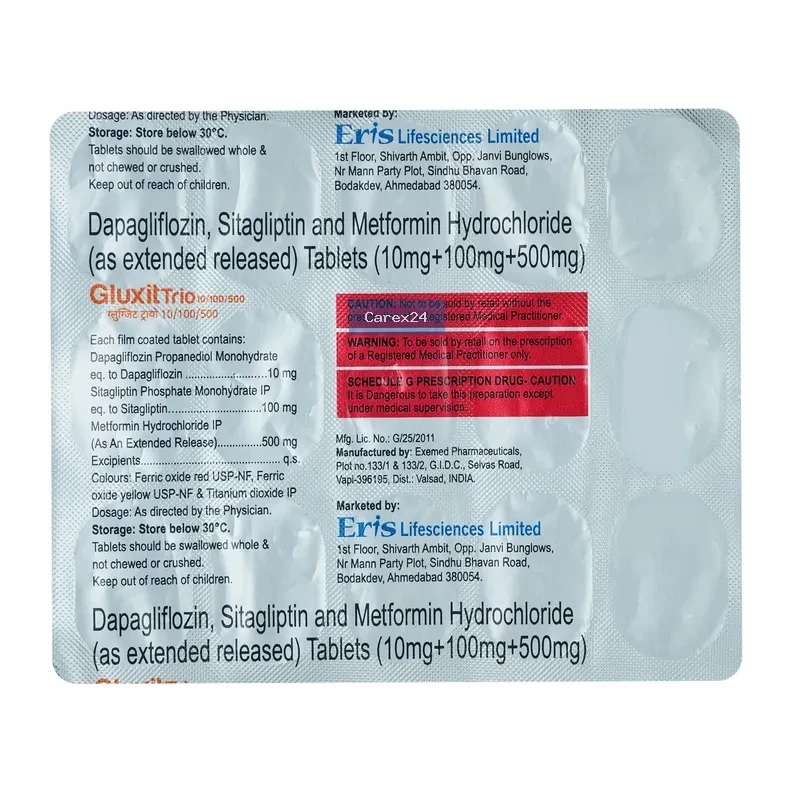 Gluxit Trio 10/100/500 Tablet