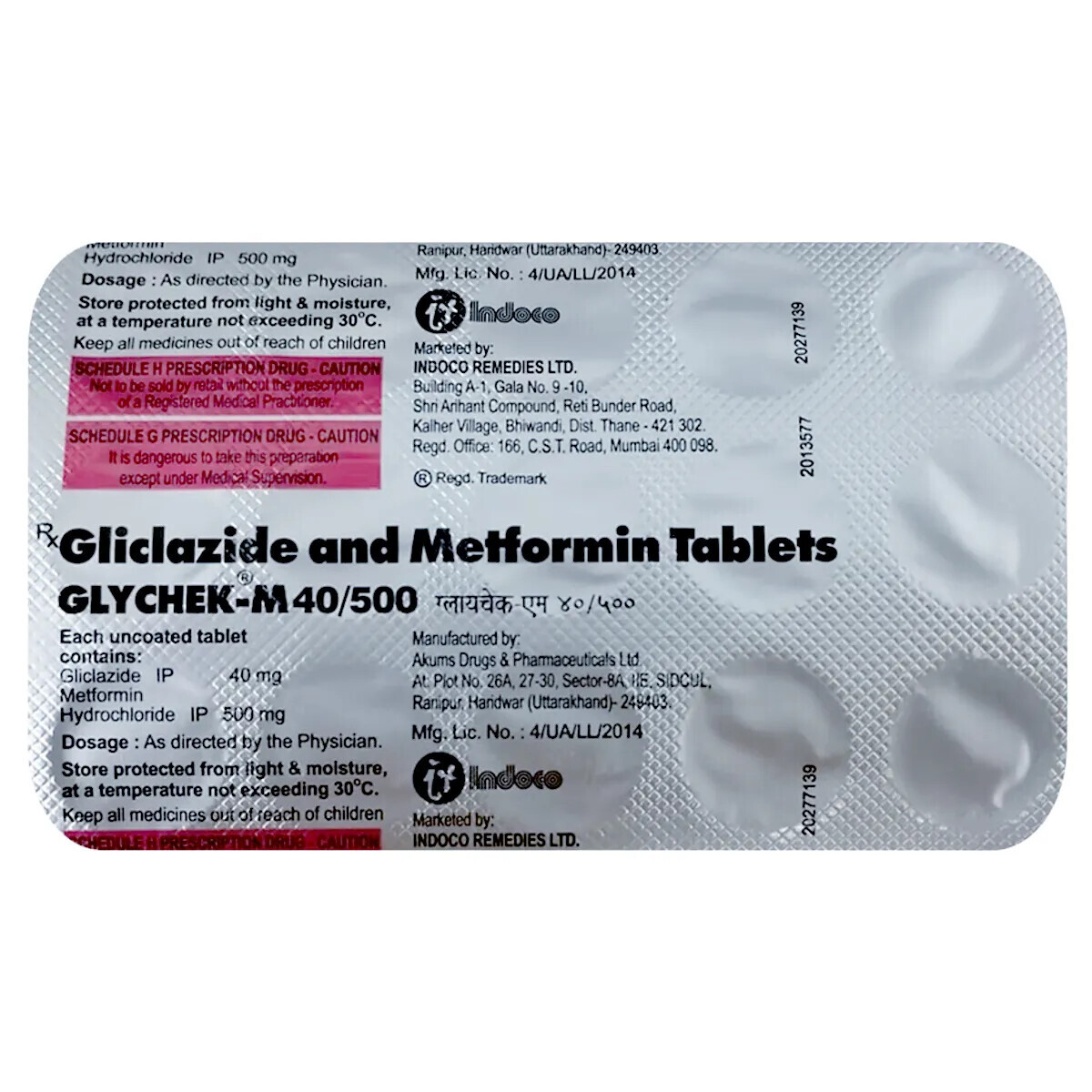 Glychek M 40/500 Tablet