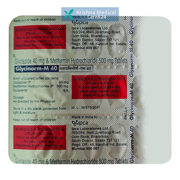 Glycinorm M 40 Tablet
