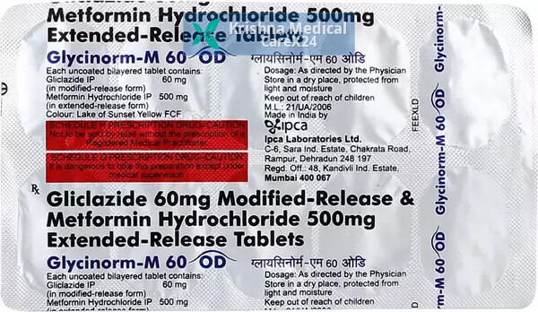 Glycinorm M 60 OD Tablet