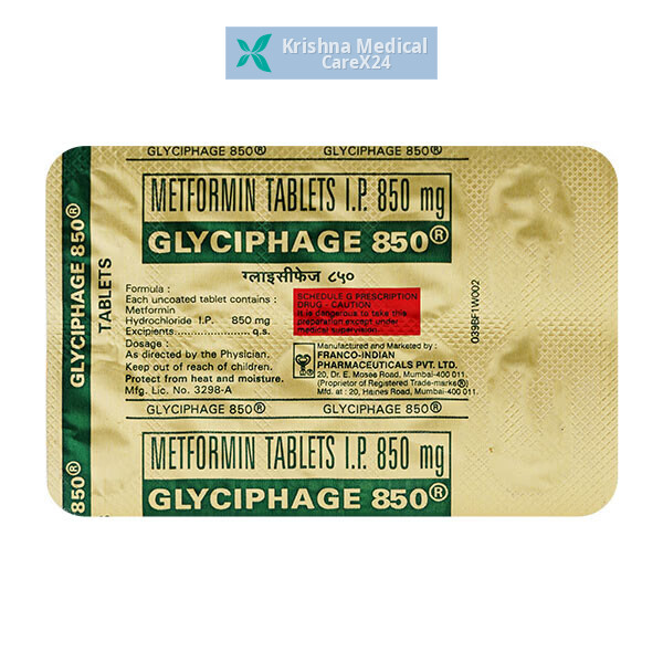 Glyciphage 850 Tablet