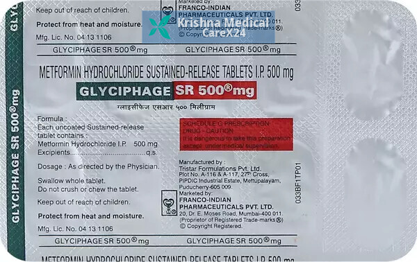Glyciphage SR 500 Tablet