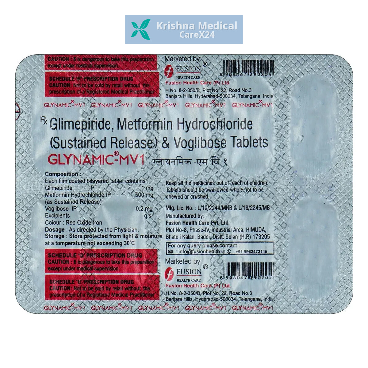 Glynamic MV 1 Tablet