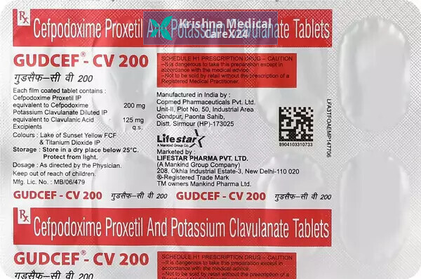 Gudcef Cv 200 Tablet