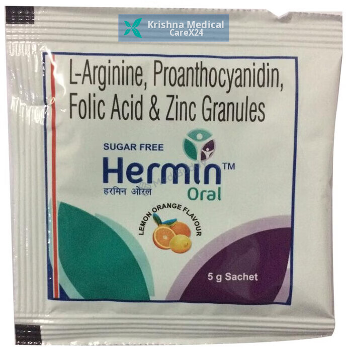 Hermin Oral Sachet Lemon Orange Sugar Free