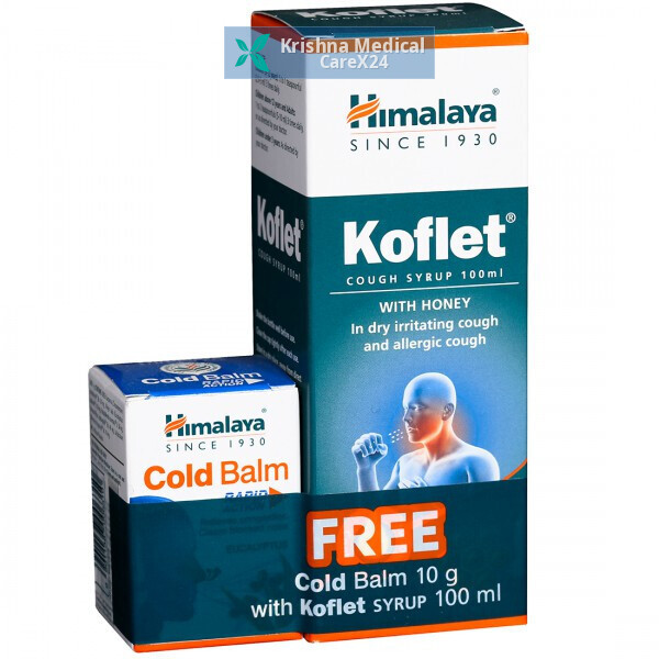Himalaya Koflet Cough Syrup (Free 10g Cold Balm)