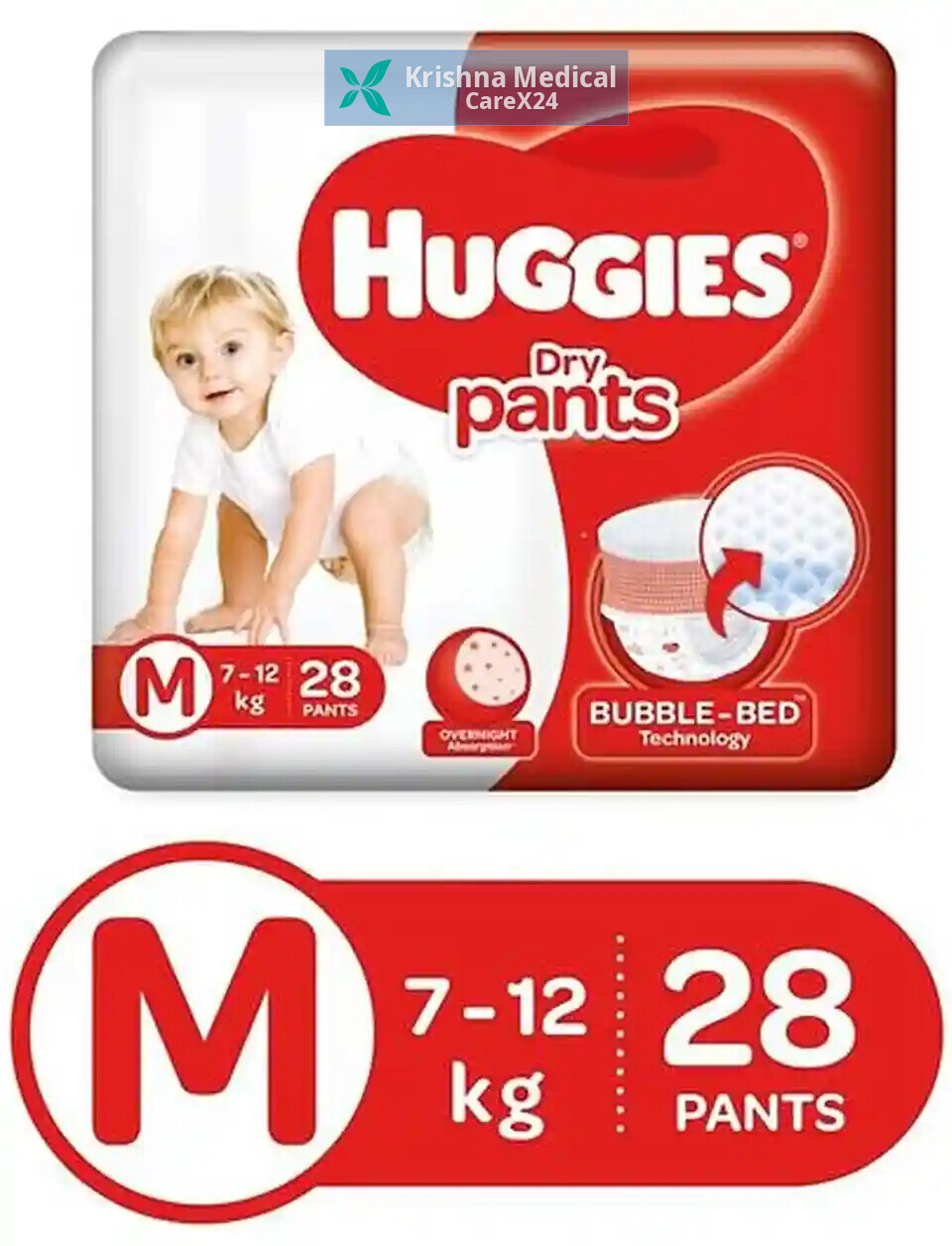 Huggies Bubble Dry Pants Medium