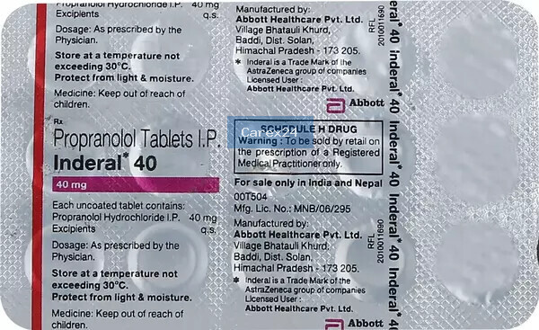 Inderal 40 Tablet