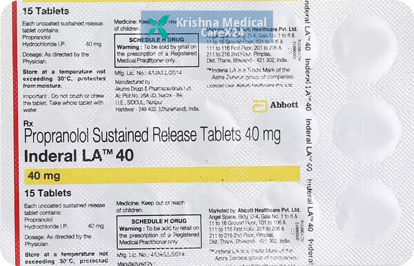 Inderal LA 40 Tablet