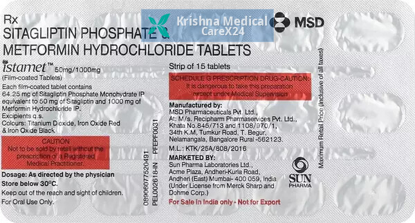 Istamet 50/1000 Tablet