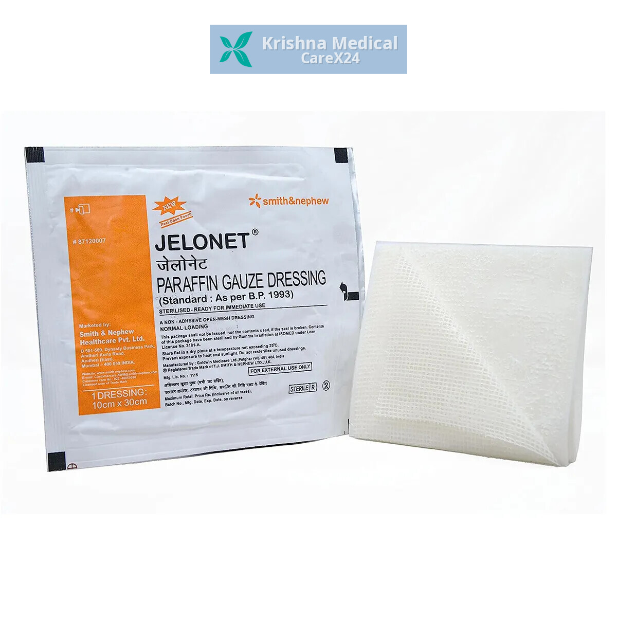 Jelonet Paraffin Gauze Dressing (10cm X 30cm)