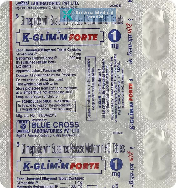 K Glim M Forte 1 Tablet