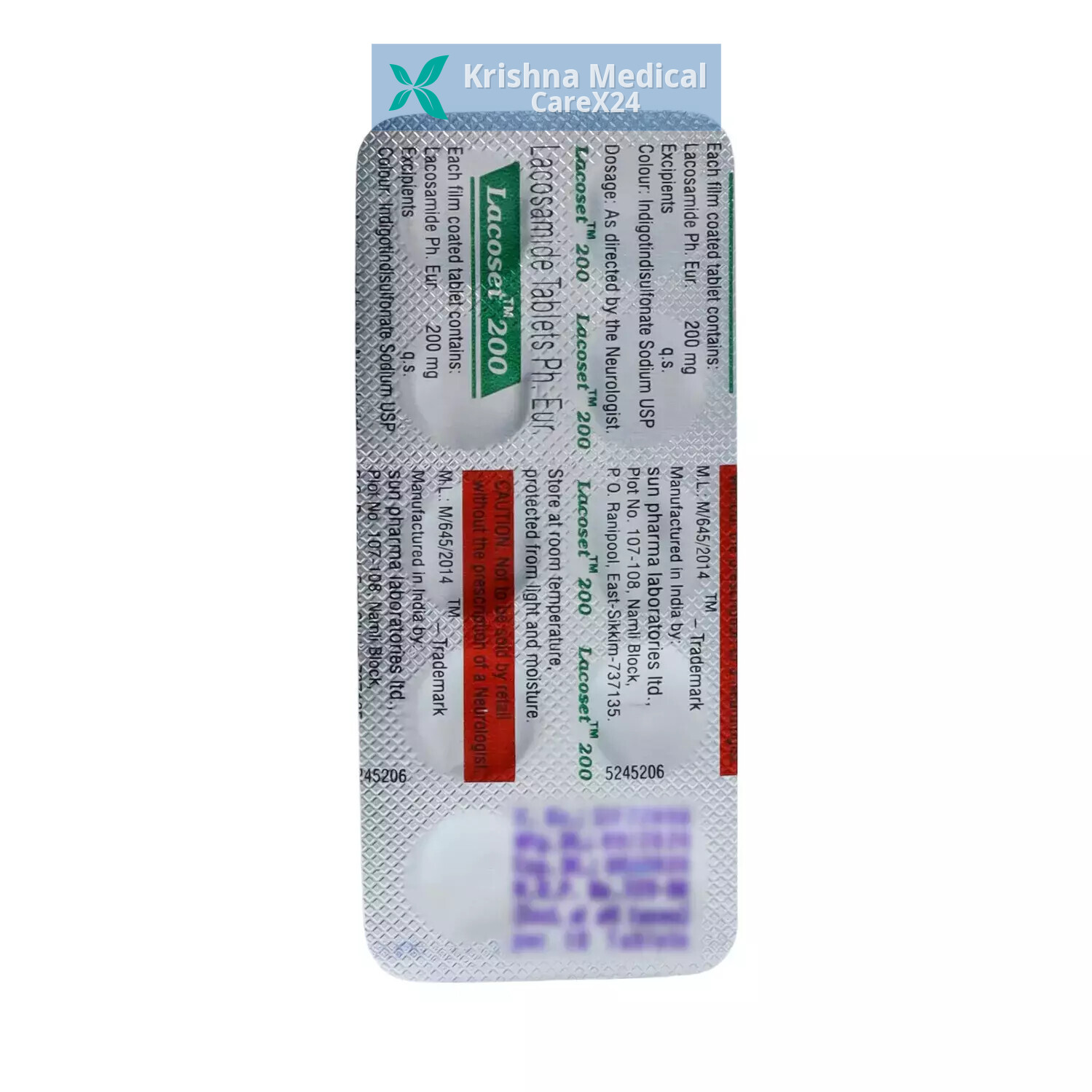 Lacoset 200 Tablet