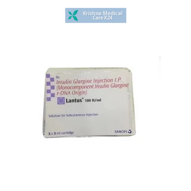 Lantus 100iu/ml Cartridge Injection (3ml)