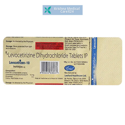 Levocetrizen 10 Tablet
