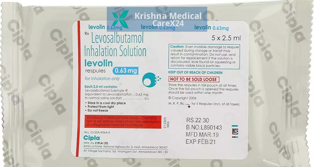 Levolin 0.63 Respules