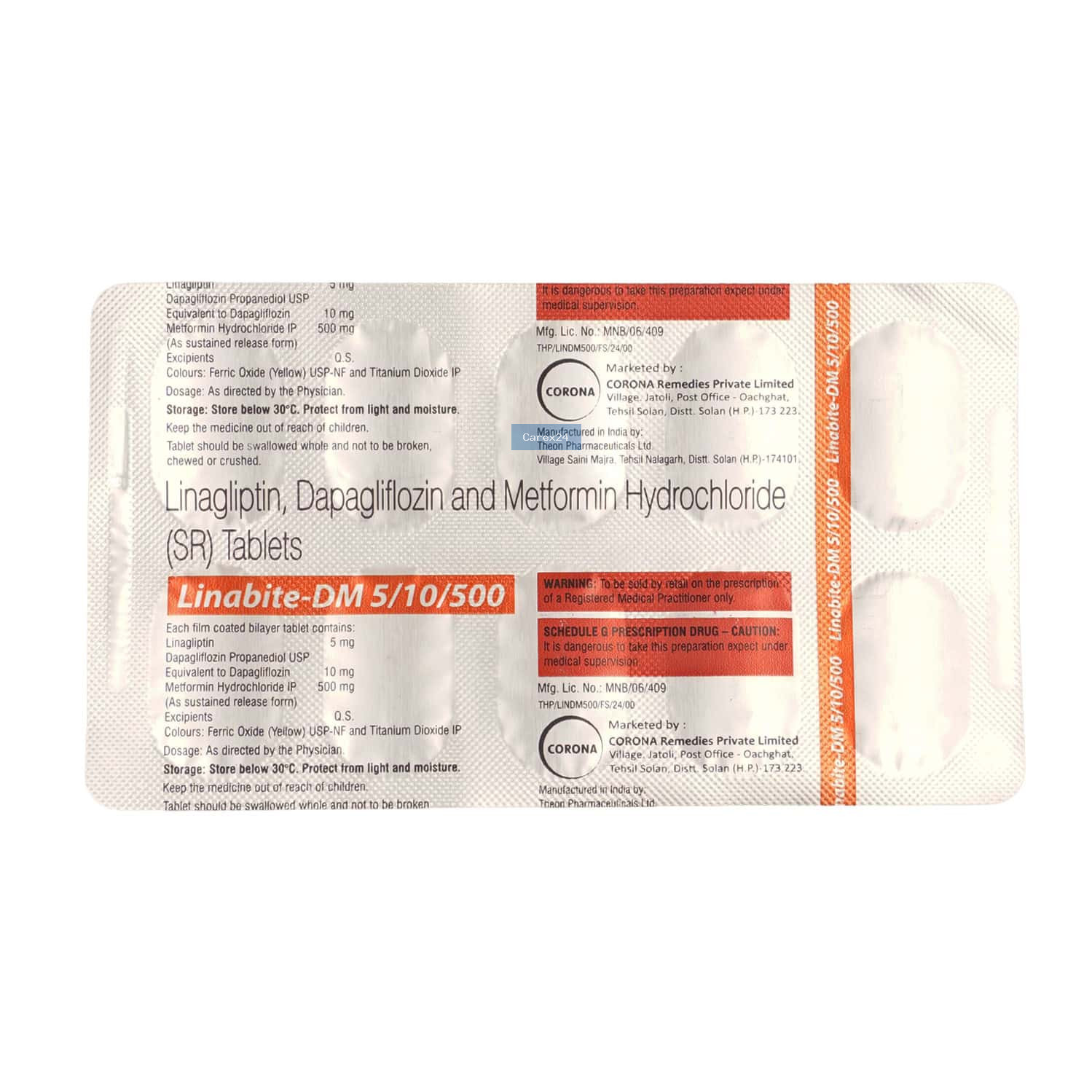 Linabite M 5/500 Tablet