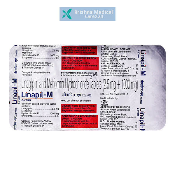 Linapil-M 2.5/1000 Tablet