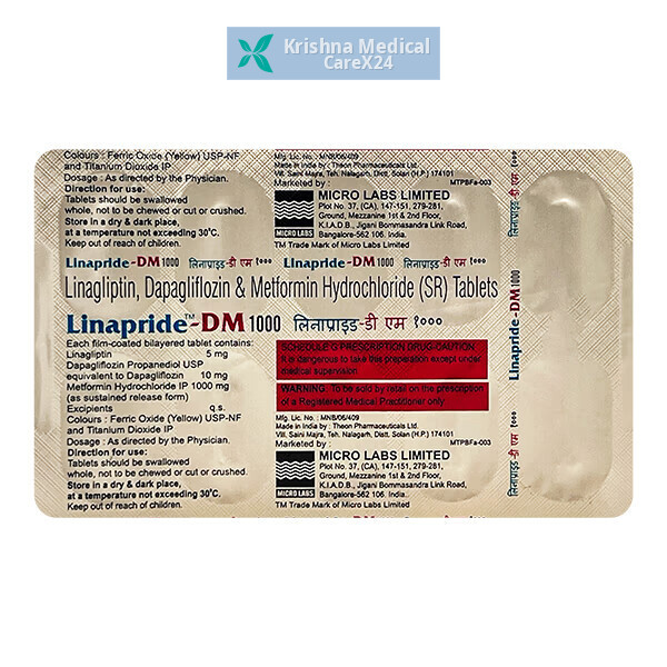 Linapride DM 1000 Tablet