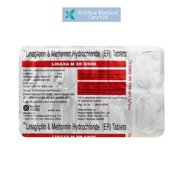 Linaxa M XR 5/500 Tablet