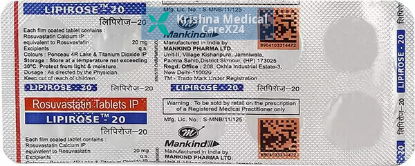 Lipirose 20 Tablet