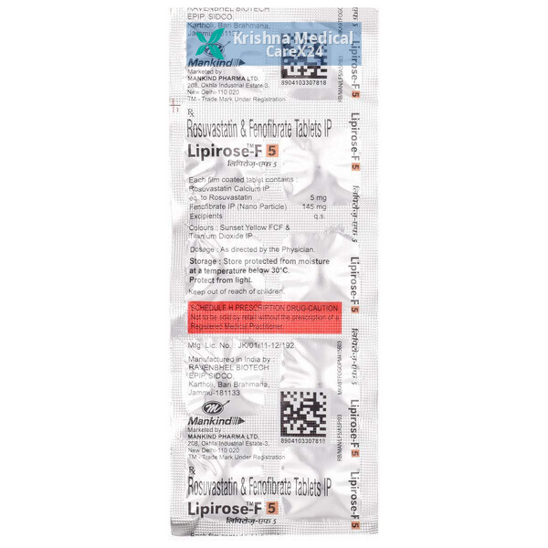Lipirose F 5 Tablet