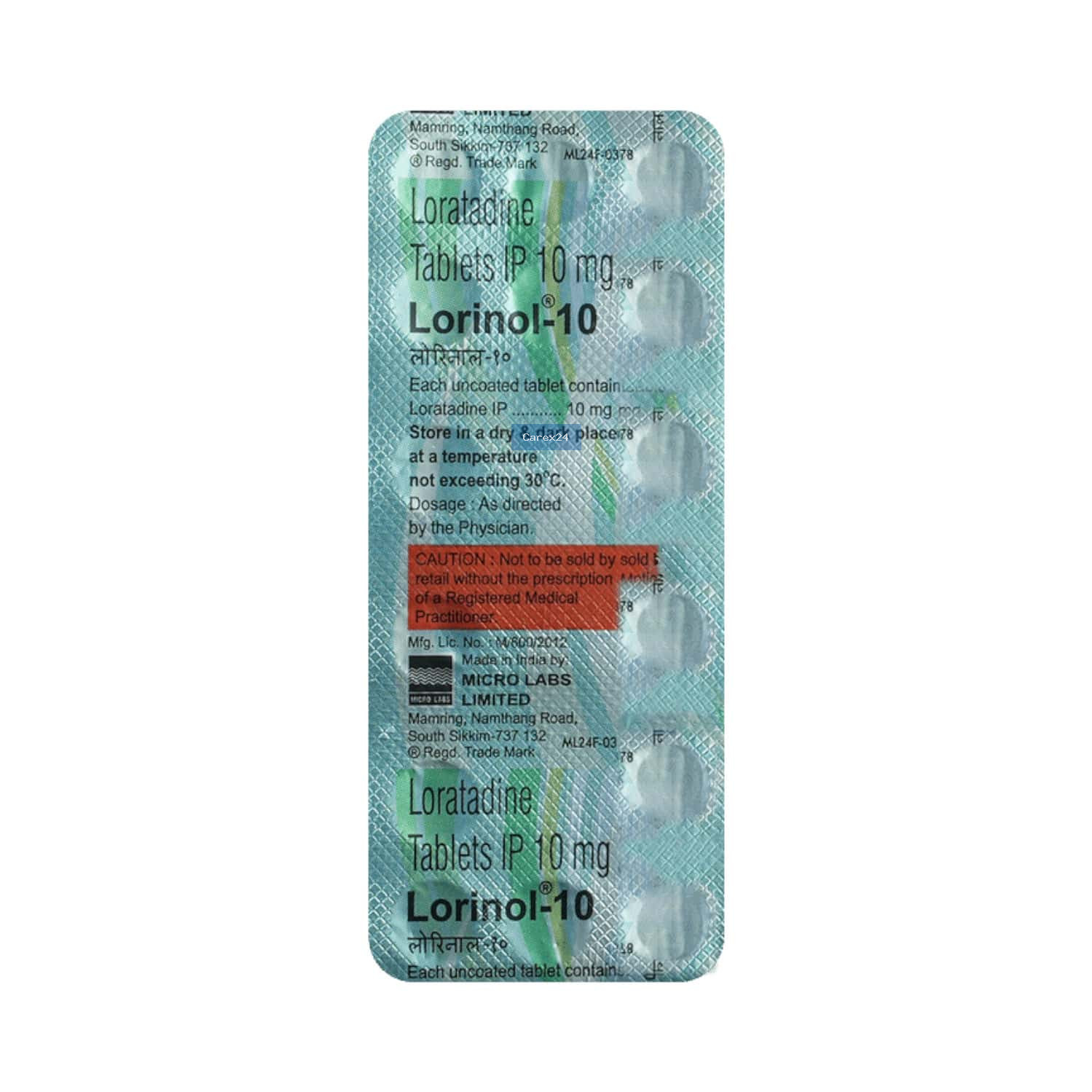 Lorinol 10 Tablet