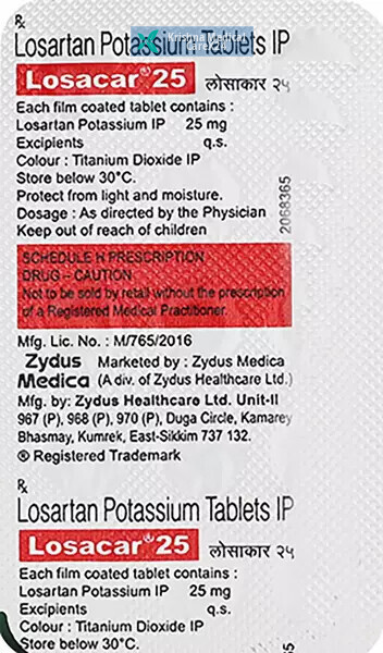 Losacar 25 Tablet