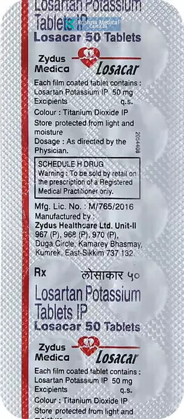 Losacar 50 Tablet