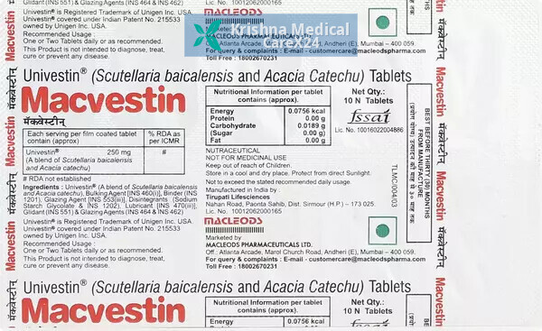 Macvestin 250 Tablet