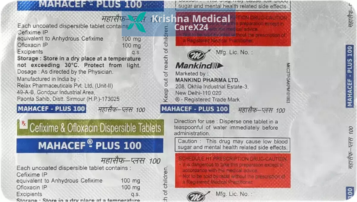 Mahacef Plus 100 Tablet