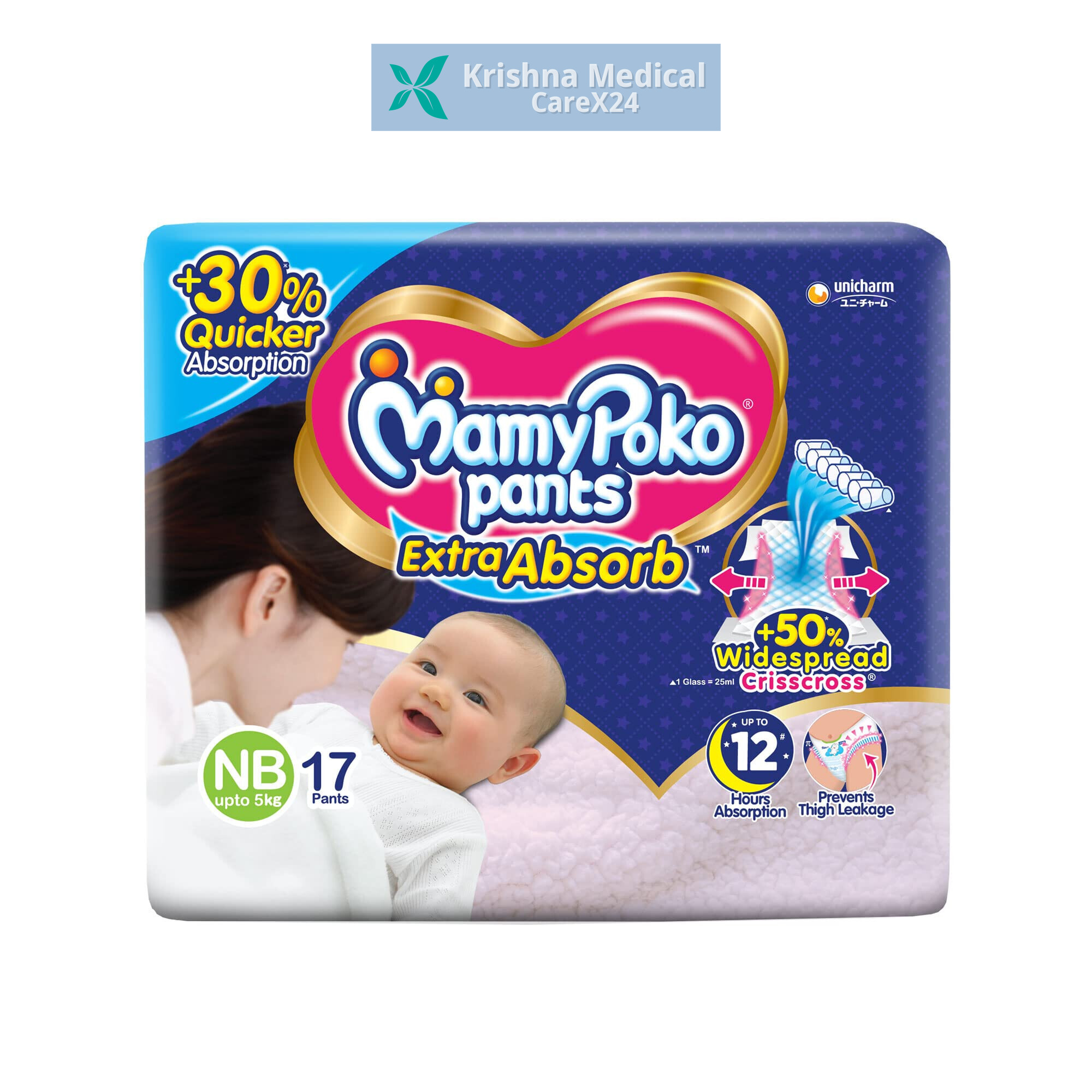MamyPoko Extra Absorb Pants NB