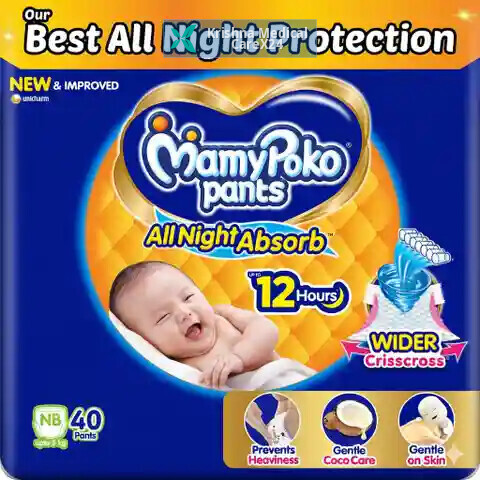 Mamypoko All Night Absorb Pants NB