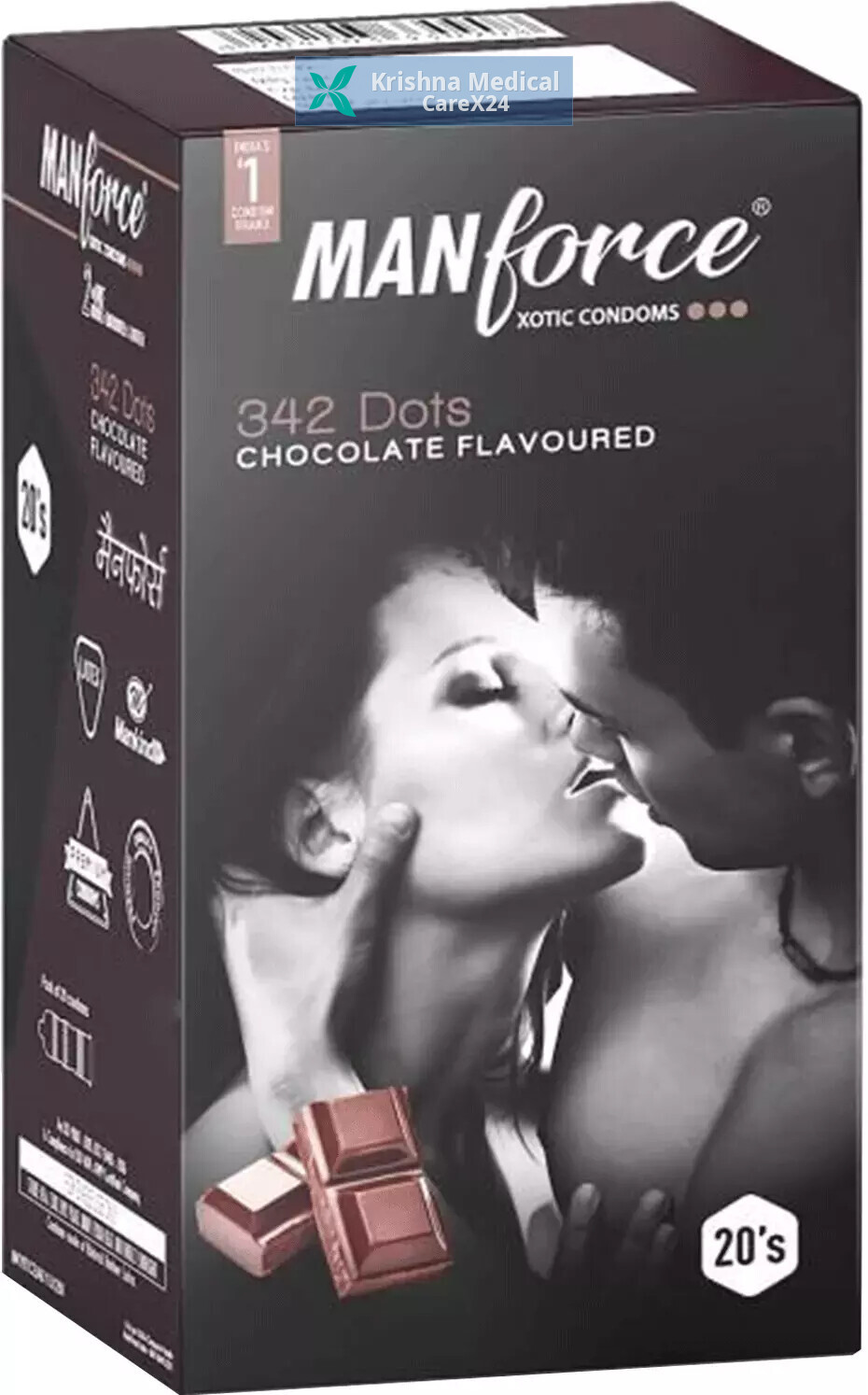 Manforce 342 Dots Chocolate Condom