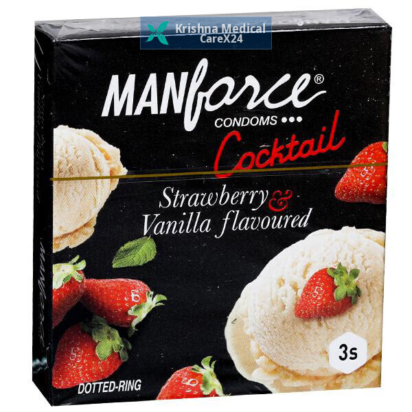 Manforce Cocktail Strawberry And Vanilla Condoms