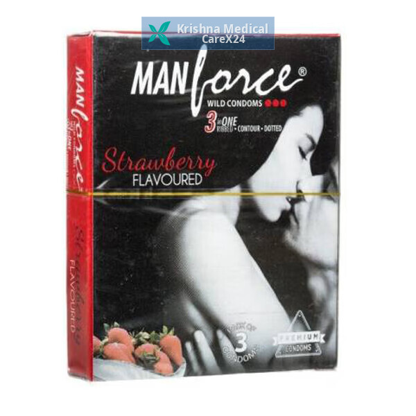 Manforce Wild Condom Strawberry