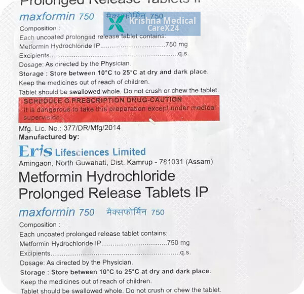 Maxformin 750 Tablet