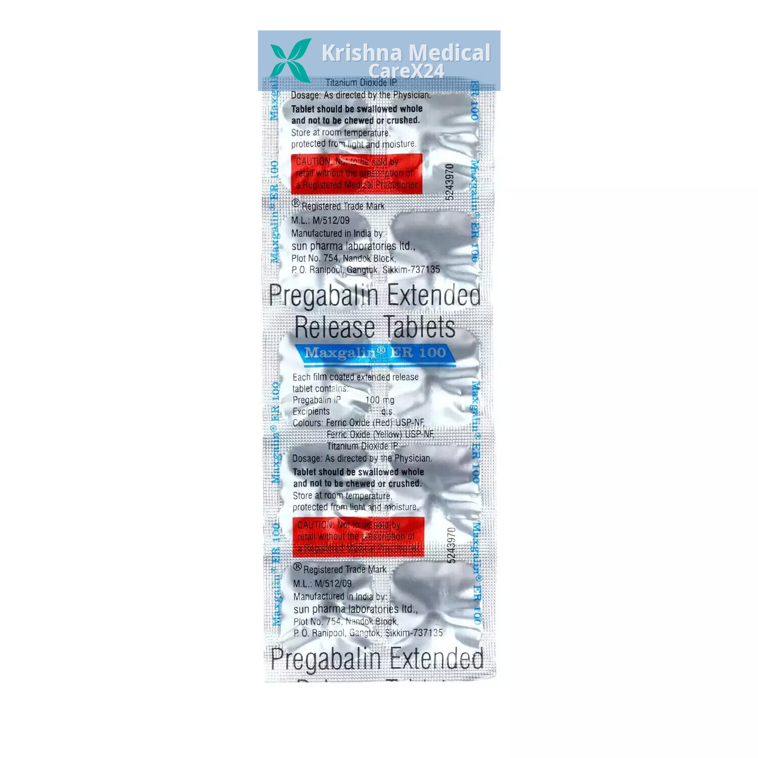 Maxgalin ER 100 Tablet
