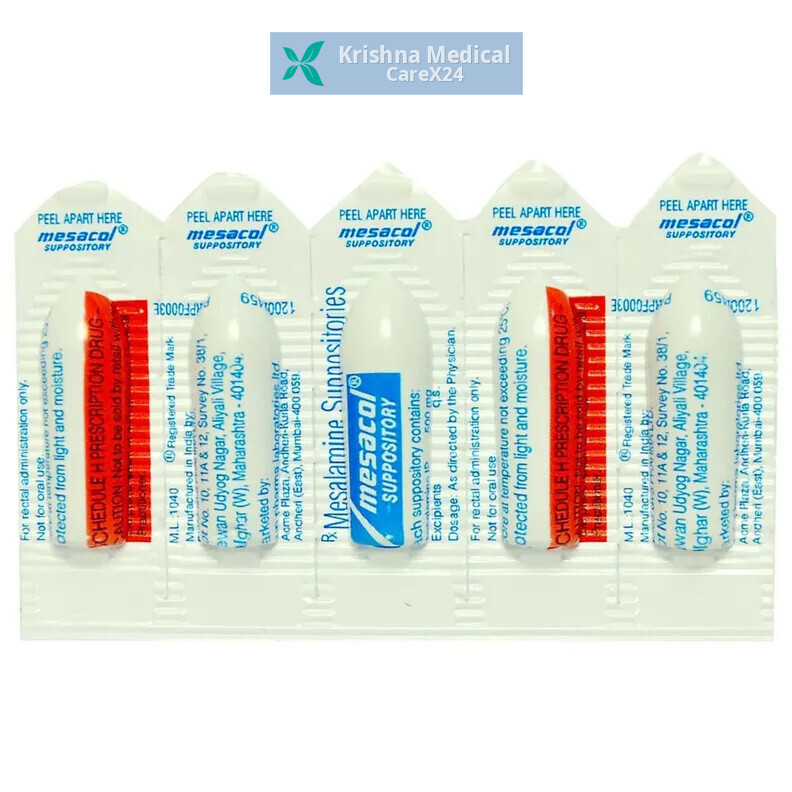 Mesacol 500mg Suppository