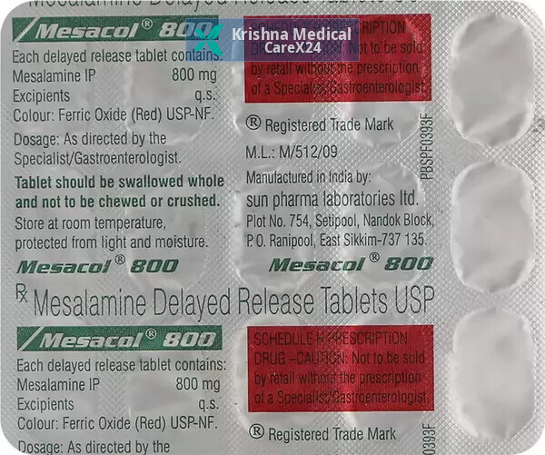 Mesacol 800 Tablet