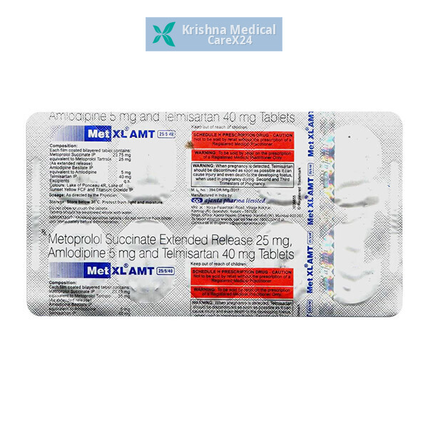 Met Xl AMT 25/5/40 Tablet