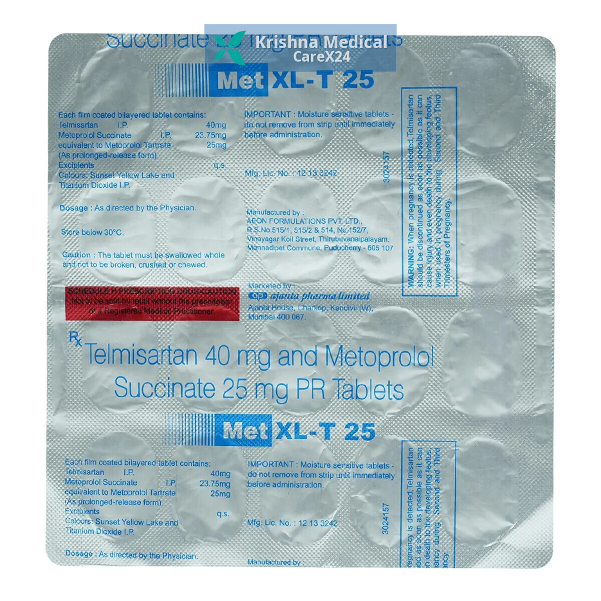 Met Xl T 25 Tablet