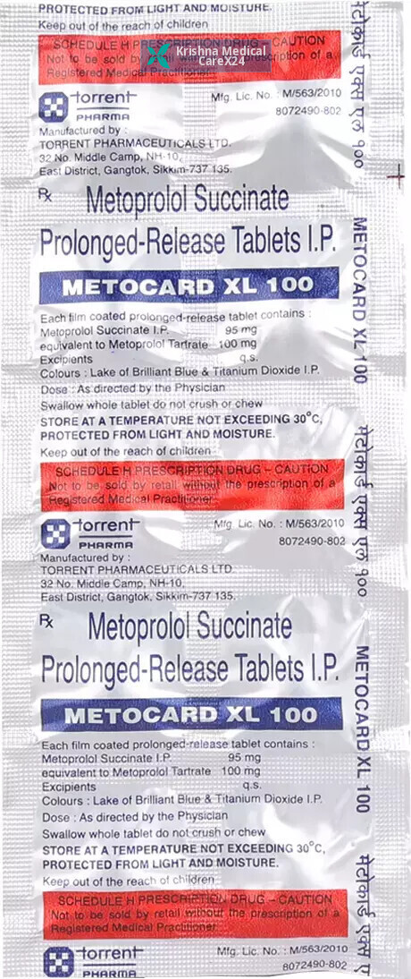 Metocard XL 100 Tablet