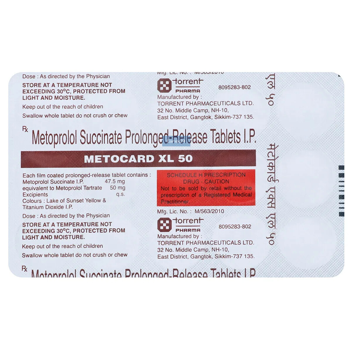 Metocard Xl 50 Tablet