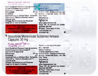 Mono Isordil SR 30 Capsule