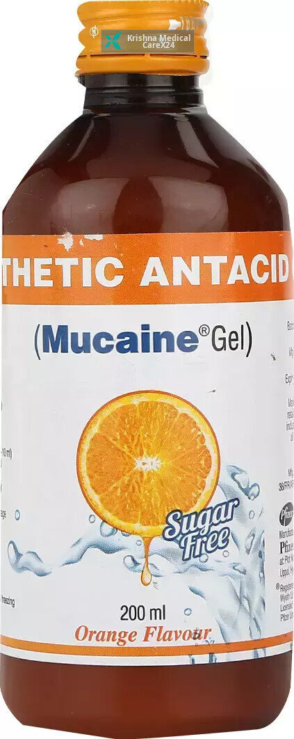 Mucaine Gel Sugar Free Orange Suspension