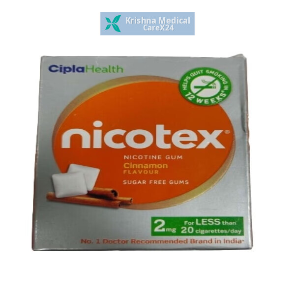 Nicotex 2 Cinnamon Sugar Free Nicotine Gum