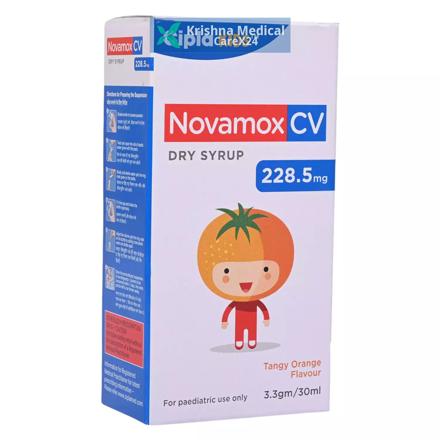 Novamox CV 228.5 Orange Dry Syrup